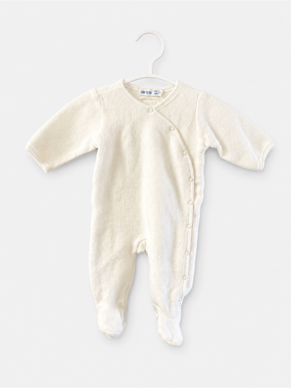 Under the Nile Organic Cotton Footed Sleeper Ivory Size M EUC